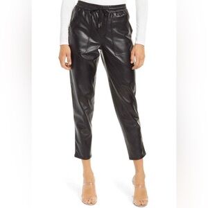 Black Blank NYC No Guidance Ankle Faux Leather Pants Size 28